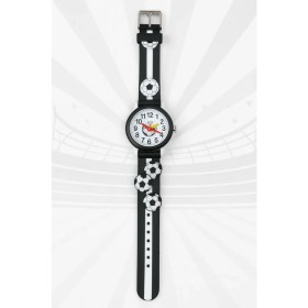 Resim GTURK STORE Çocuk Siyah Beyaz Taraftar Kol Saati 