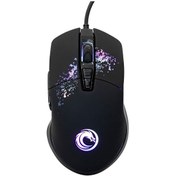 Resim Owl 7200 Dpi 7D Sese Duyarlı RGB Işıklı Makrolu Oyuncu Kablolu Mouse Lunatic