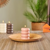 Resim KPM Dekoratif Bubble Mum - Pembe - 10 cm 
