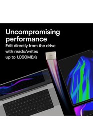 Resim Crucial X9 Pro for Mac 4TB Taşınabilir SSD 1050 MB/s USB 3.2 Gen-2 CT4000X9PROMACSSD9B 