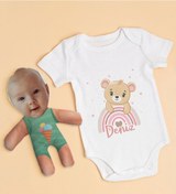 Resim Bitmeyenkartus Bk Kids Kişiye Özel Fotoğraflı Bebek Yastık Ve Bebek Body Zıbın H (550906029) Çok Renkli 