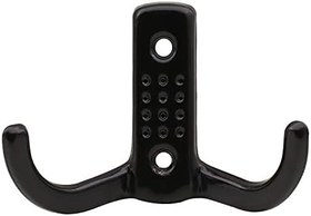 Resim Badem10 Noktalı Vestiyer Duvar Askısı Dolap Elbise Askılığı Siyah Metal Askı (100 ADET) 