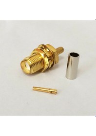 Resim SMA Dişi RG58-59-142-223-400 LMR195-200 Sıkmalı Kablo Konnektörü 