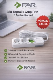 Resim FAR 3Lü Grup Priz 
