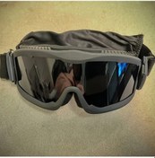 Resim Willowhaven Tactical Goggles Khaki Frame Gray Lens 3 Adet Değiştirilebilir Lens Ayarlanabilir Kayışlar Dayanıklı 
