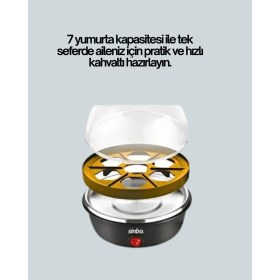 Resim Elektrikli Yumurta Pişirme Makinesi 7 Yumurta Kapasiteli 