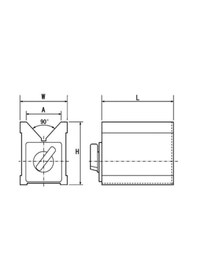 Resim Fett As-609101 Asimeto Tek Ölçüm İçin Manyetik V-yatak 
