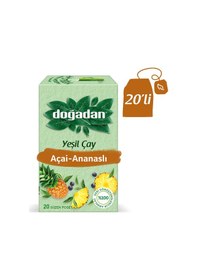 Resim Doğadan Ananas Açaili Yeşil Süzen Poşet Çay 20'li 