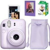 Resim Fujifilm Instax Mini 12 Fotoğraf Makinesi-20li Film-büzgülü Kılıf Ve Mıknatıslı Çerçeve Seti 1 