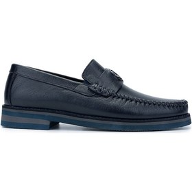 Resim Tamer Tanca Erkek Hakiki Deri Lacivert Loafer Ayakkabı 1008 3390 Erk Ayk Sk24-25 Lacı Dr Lacivert 