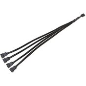 Resim 4987 4 Pin Fan Çoklayıcı Y Pwm Çoklayıcı Splitter Kablosu 4 Port 