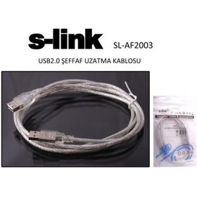 Resim S-Link Sl-Af2003 Usb 2.0 Şeffaf Uzatma 