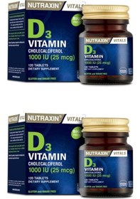 Resim Nutraxin Vitamin D3 1000 IU 120 Tablet 2 Adet 