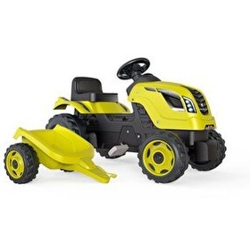Resim Smoby XL Römorklu Pedallı Traktör - Yeşil 710130 