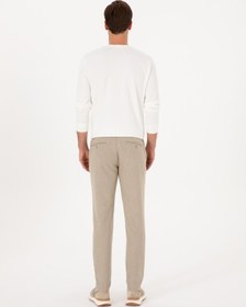 Resim Cacharel Bej Slim Fit Yün Karışımlı Kanvas Pantolon 