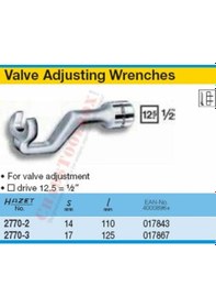Resim Hazet 2770-3 Mercedes-benz Subap Ayar Anahtarı 125 MM 