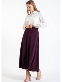 Resim Kloş Etek Mürdüm-mürdüm Mürdüm 