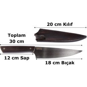 Resim IGRILL Chef Elite Bıçak Epoxy - Desen 1 