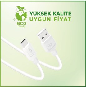 Resim LinkTech K450 Strong 3A USB-Type-C Data/Şarj Kablosu 1mt 