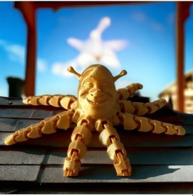 Resim Ahtapot Shrek Figürü Altın Renk 