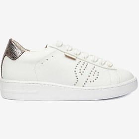Resim Greyder LAB Kadın Gümüş Hakiki Deri Sneaker Ayakkabı 