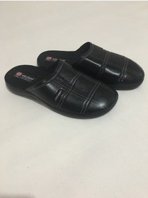 Resim Siyah Kışlık Erkek Ev Terliği 2571 