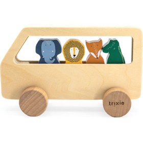 Resim Trixie Ahşap Oyuncak Otobüs 