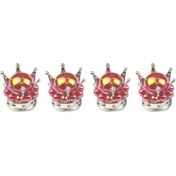 Resim Xiyu Shop Taç 9 Tarzı Et 3 Renk Taç Tarzı Oto Tekerlek Kök Hava Valfi Toz Kapakları Araba Lastiği Hava Valfi Kök Kapakları Araba Motosiklet Için Evrensel (Yurt Dışından) 