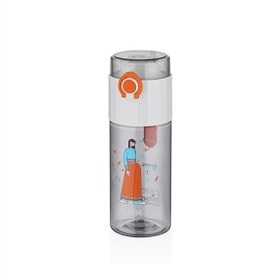Resim Vagonlife Tkk T1013 500ml Desenli Beyaz Matara 