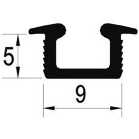 Resim Albatur Eloksal 3 Metre Delikli Alt Ray Profili (ALB-M50 7520 410*3) 