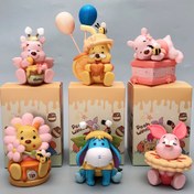 Resim 1 Adet Disney Winnie the Pooh & Piglet Dekoratif Süs - Klasik Karikatür Plastik Figür Çiçek ve Balon Tasarımlı, Oturma Odası, Yatak Odası, Mutfak Dekoru için Rastgele Seçim - Disney Hayranları İçin Mükemmel Hediye, Disney Dekoru 