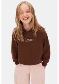 Resim Xo Kids Kız Çocuk Sweatşirt 8-14 Yaş 39321 Kahverengi 