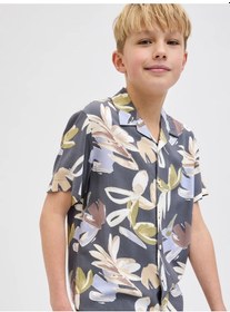 Resim Jack & Jones Jack&jones Jorluke Varenna Erkek Çocuk Gömlek 12274225 Gri 