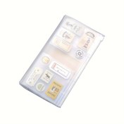 Resim PVC Şeffaf Saklama Çantası Seyahatçi Defteri Pasaport Taşınabilir Standart A5 Boyutu 