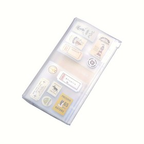 Resim PVC Şeffaf Saklama Çantası Seyahatçi Defteri Pasaport Taşınabilir Standart A5 Boyutu 
