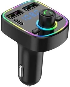 Resim Car C2 Araç Fm Transmitter 5.3 Bluetooth Araç Kiti Hızlı Şarj Qc 3.1 Çift USB ve TYPE-C Mp3 Sd Kart Çakmaklık Girişli Oto Müzik Çalar 