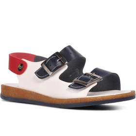 Resim Şiringenç 006 P Lacivert-Beyaz-Kırmızı Comfort Erkek Çocuk Sandalet 