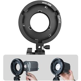 Resim Tenfowee Bowens Mini'den Standart Bowens'a Adaptör: Led Işık, Yumuşak Kutular, Şemsiyeler İçin Metal Konstruksiyonlu Bağlantı Aracı 