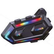 Resim Sunix NTR-102 Kablosuz Motosiklet Interkomu – RGB Işıklı 