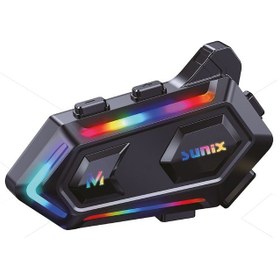 Resim Sunix NTR-102 Kablosuz Motosiklet Interkomu – RGB Işıklı 