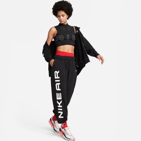 Resim Nike Sportswear Air Fleece Oversize Full Zip Kadın Siyah Eşofman Üstü 