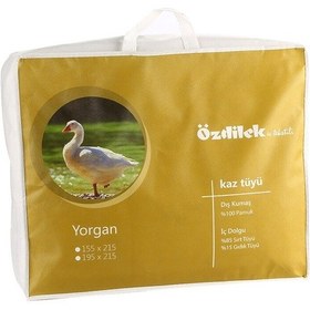 Resim Özdilek Çift Kişilik Kaz Tüyü Yorgan 195x215 291816 Beyaz 