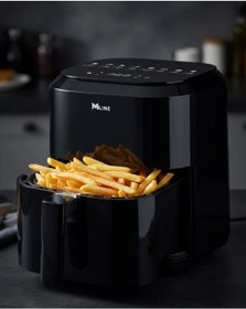 Resim Universal 1360w Güçlü 4 Litre Kapasiteli Dokunmatik Cam Hazneli Airfryer 
