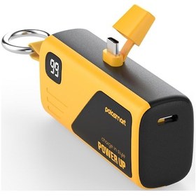 Resim Polosmart Psm132 Taşınabilir Dijital Göstergeli 20w Pd Çıkışlı Şarj Cihazı Powerbank 5.000 Mah Sarı Sarı 