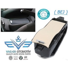 Resim Vw Golf 6 Orta Konsol Sürgülü Bardaklık Komple (Bej)1K0862531 