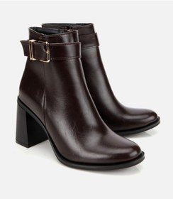 Resim Hotiç Kadın Kahverengi Tokalı Topuklu Bilekte Bot 01boh314950a480 01boh314950a480 Kahverengi 