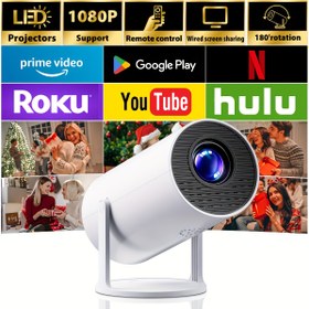 Resim 1080p HD, USB/Kablolu Ekran Paylaşımı, 3D Hazır, 4:3 En Boy Oranı, 40 ANSI Parlaklık, 1920x1080 Full HD Çözünürlük, 110-240V Güç Kaynağı Özelliklerine Sahip Taşınabilir Video Projektör 