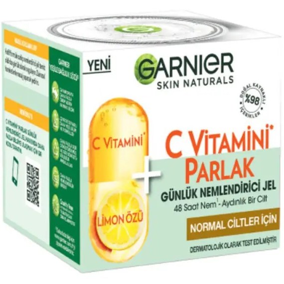 Hype Store Garnıer C Vitamini Parlak Günlük Nemlendirici Jel 50 ml Fiyatı ve Özelliklerı - Badem