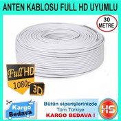 Resim 30 Metre Anten Kablosu Full Hd Uyumlu 