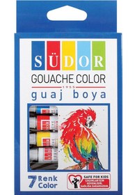 Resim Südor Guaj Boya 7 Renk 8.5 Ml Çok Renkli 